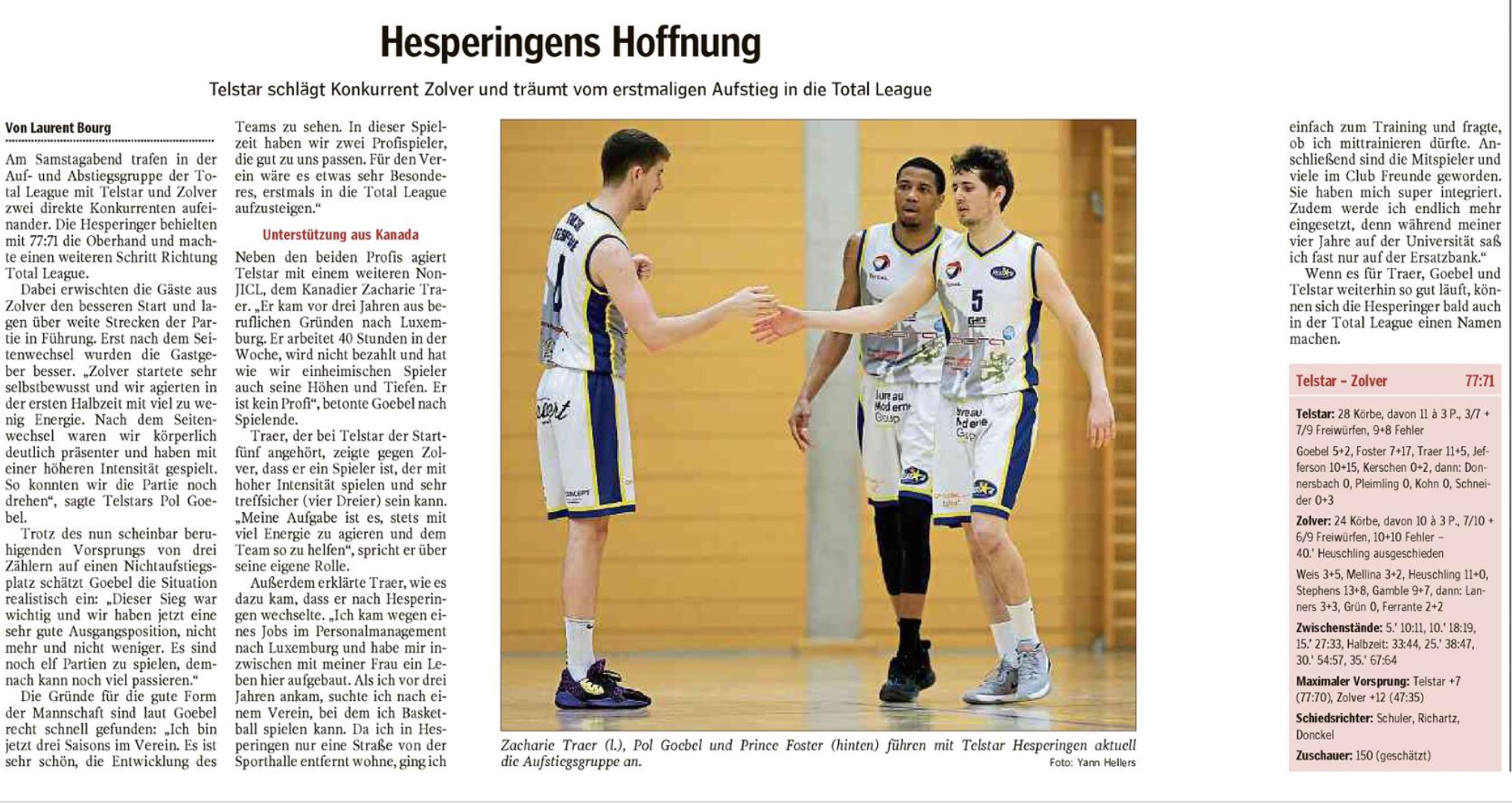 Artikel am Wort iwwert den Telstar Artikel am Wort iwwert den Telstar