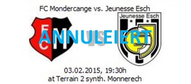 Frendschaftsmatch Monnerech - Jeunesse: ANNULEIERT Frendschaftsmatch Monnerech - Jeunesse: ANNULEIERT