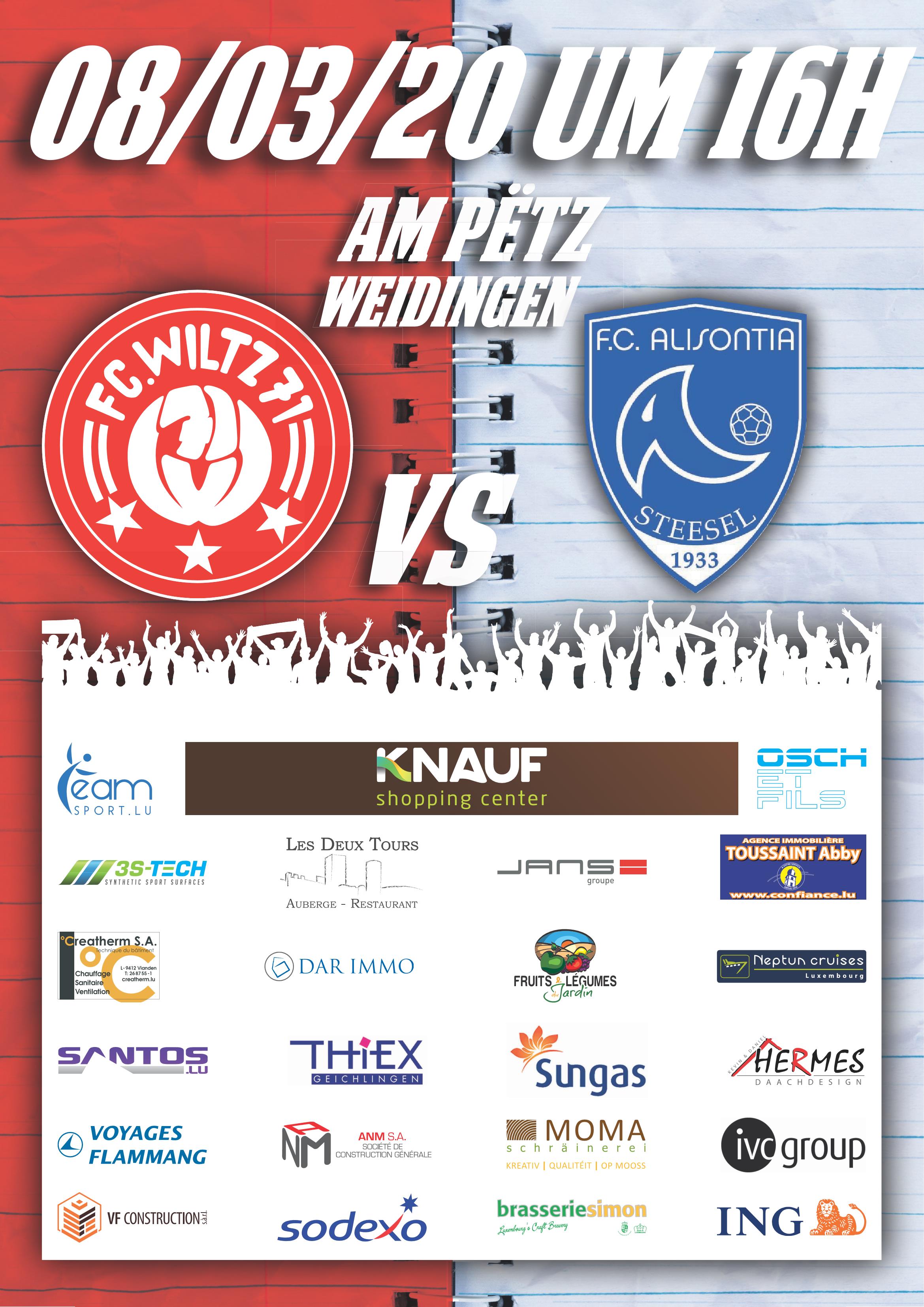 FC Wooltz 71 vs FC Alisontia Steesel FC Wooltz 71 vs FC Alisontia Steesel
