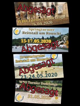 Turnierabsage Mai 2020
