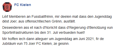 Näischt bis den 1. Juli Näischt bis den 1. Juli