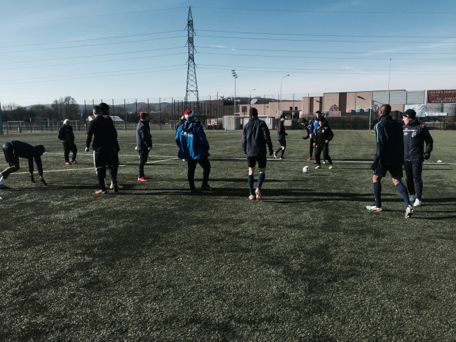 Ofschlosstraining um Samschden...
