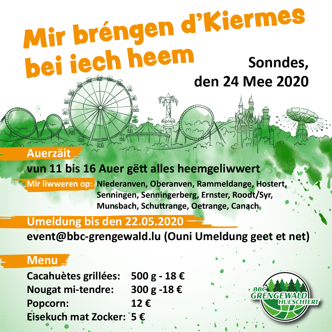Mir bréngen d'Kiermes bei iech heem Mir bréngen d'Kiermes bei iech heem