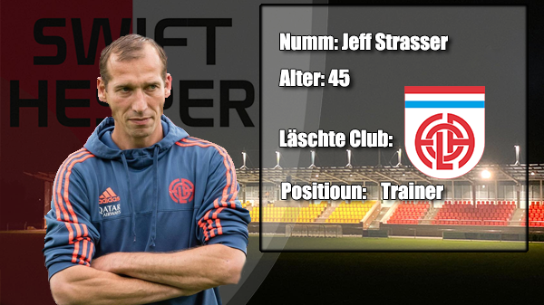 Trainer 2020/2021: Jeff Strasser Trainer 2020/2021: Jeff Strasser