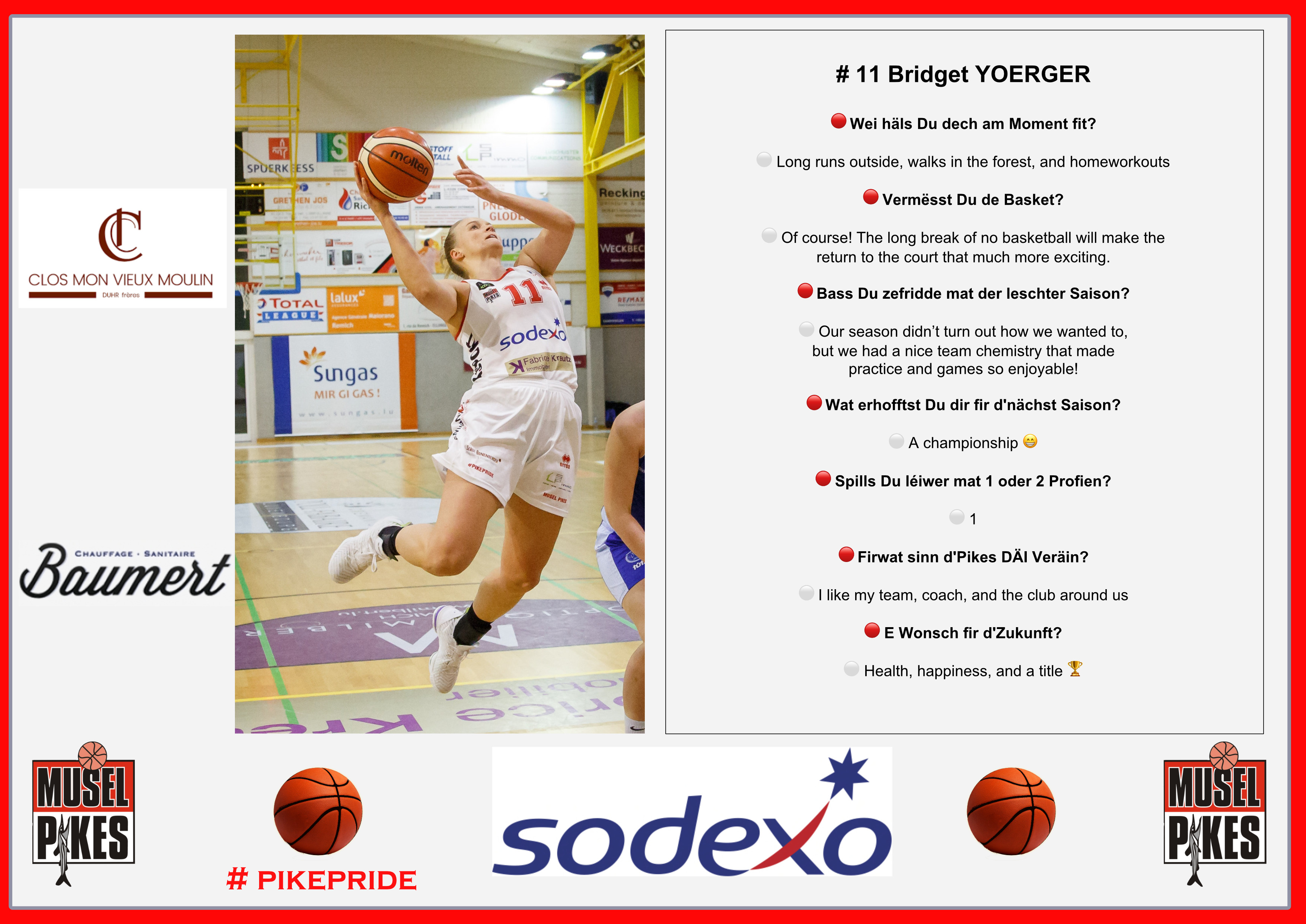 # 11 Bridget YOERGER