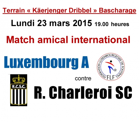 Luxembourg A - R. Charleroi SC 