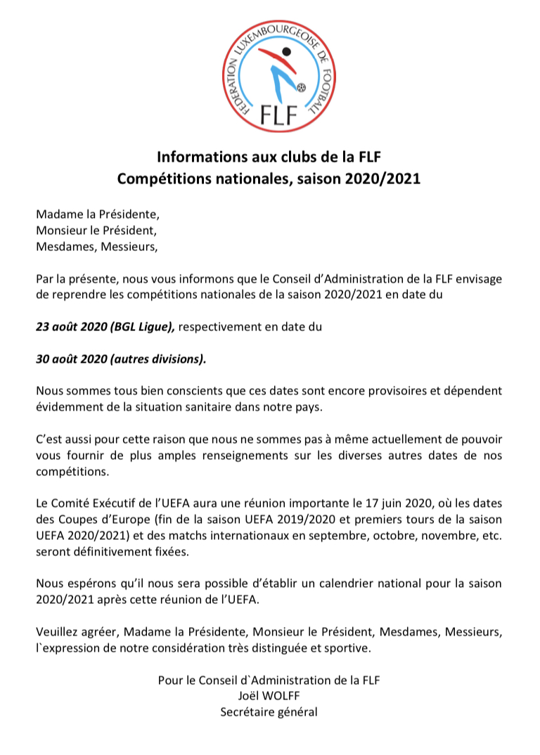 Informations FLF