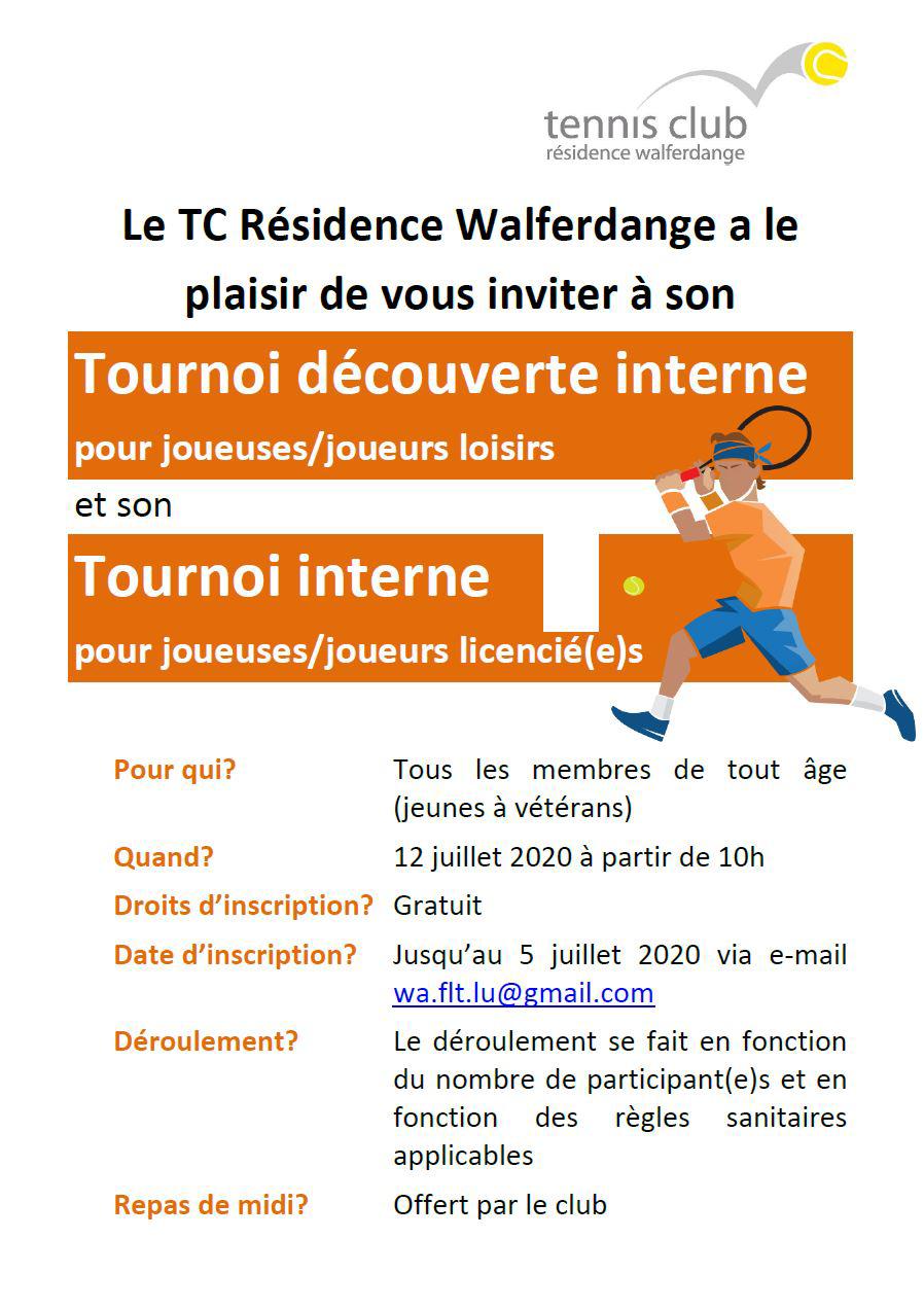 Invitation au tournoi du club