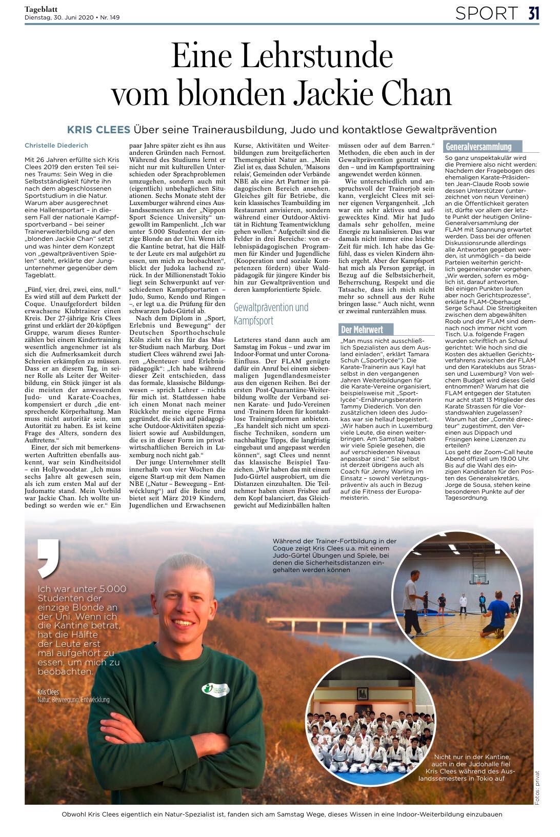 Trainerweiderbildung 27.06.2020 - FLAM/Judo a FLAM/Karate Trainerweiderbildung 27.06.2020 - FLAM/Judo a FLAM/Karate