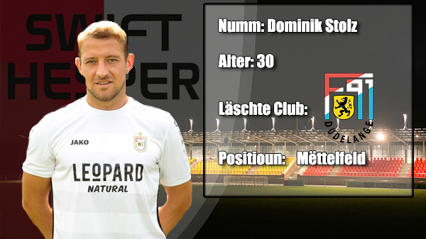 Transfer: Dominik Stolz Transfer: Dominik Stolz