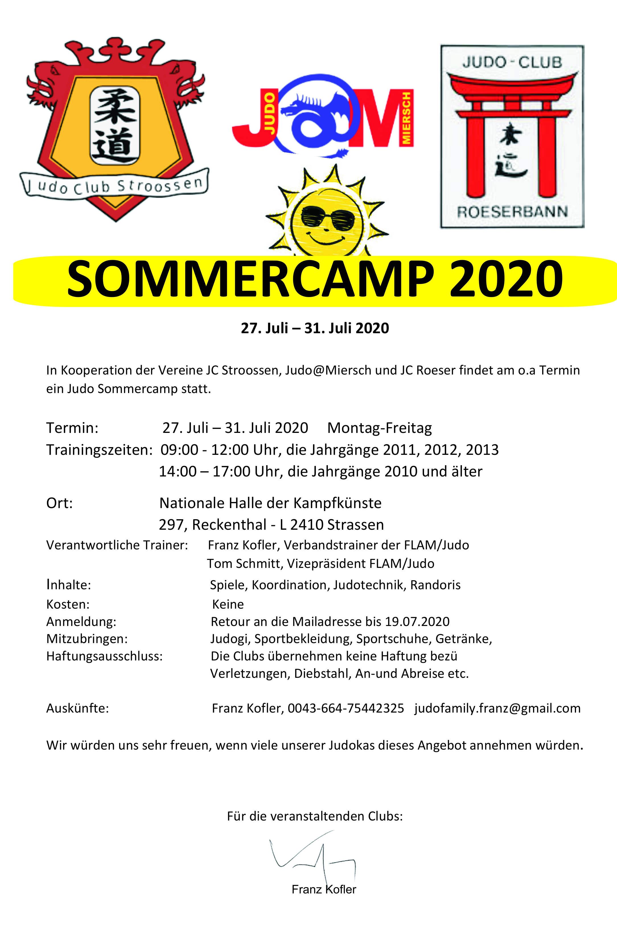 Sommercamp 27-31.07.2020