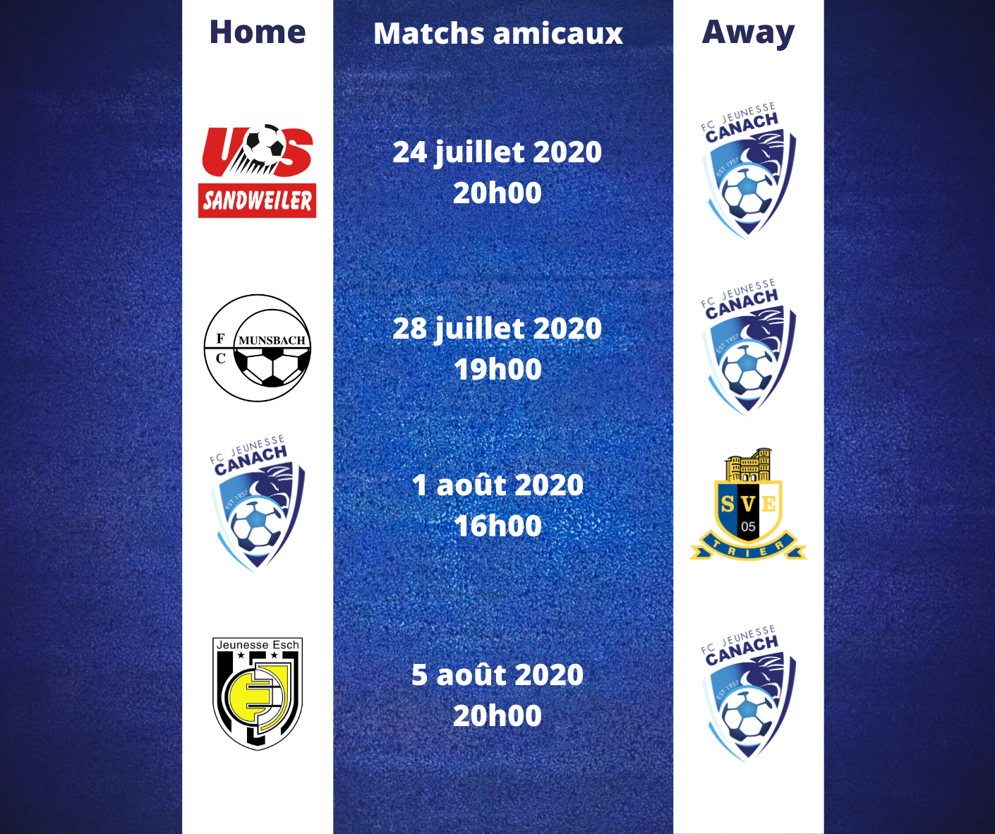 Matchs amicaux