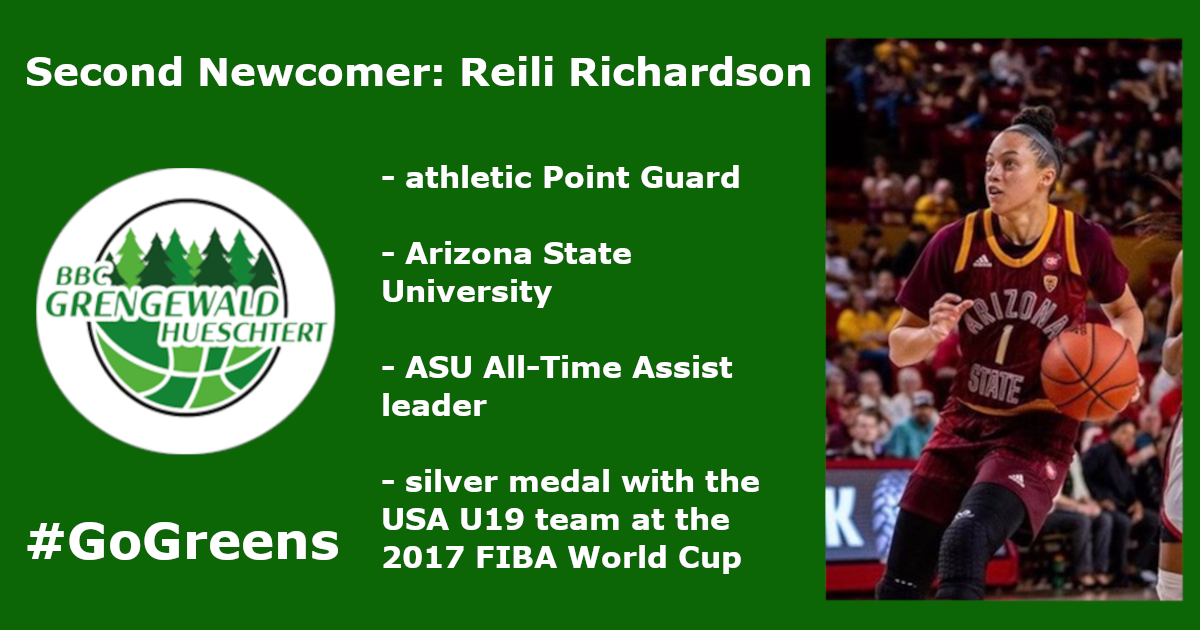 Reili Richardson goes GREEN Reili Richardson goes GREEN