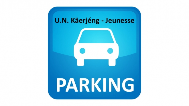 Parking fir dënn Match UNK-Jeunesse...