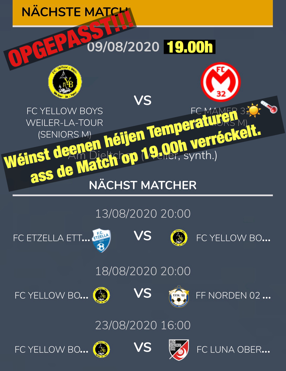 Opgepasst Ännerung...!!!