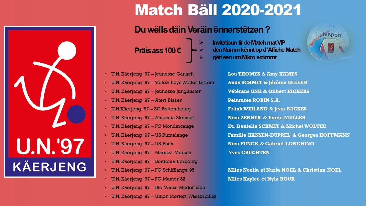 * Match Bäll 2020-2021 Update * * Match Bäll 2020-2021 Update *