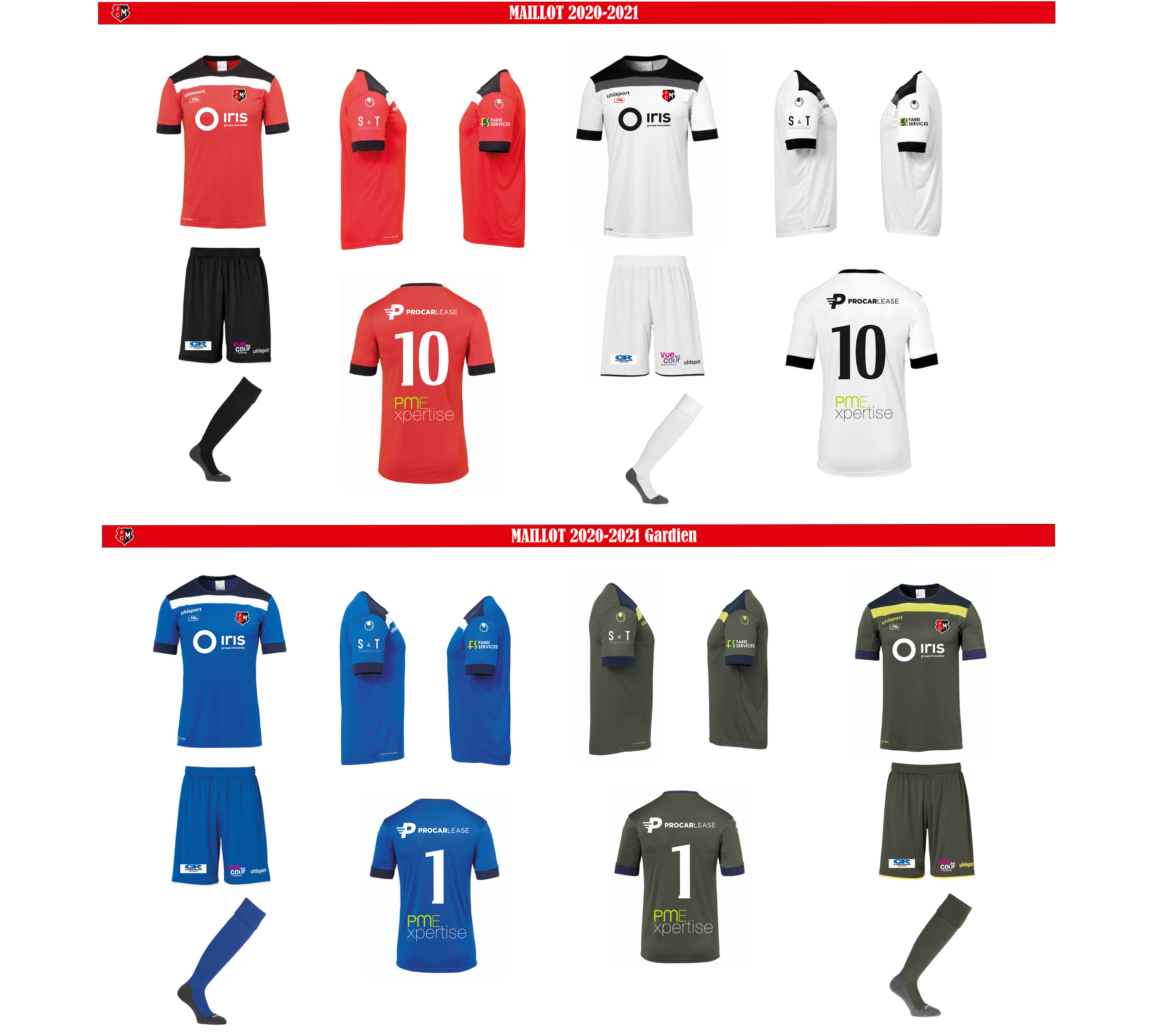 Les nouvelles unifomes de la saison 2020-2021 Les nouvelles unifomes de la saison 2020-2021