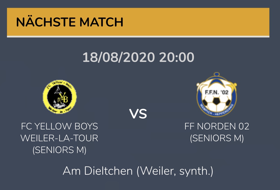 Den Owend ass schonn erëm de nächsten Test Match am Dieltchen.