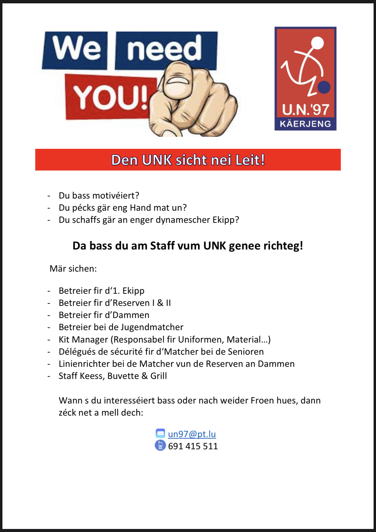 * Den UNK sicht nei Leit *