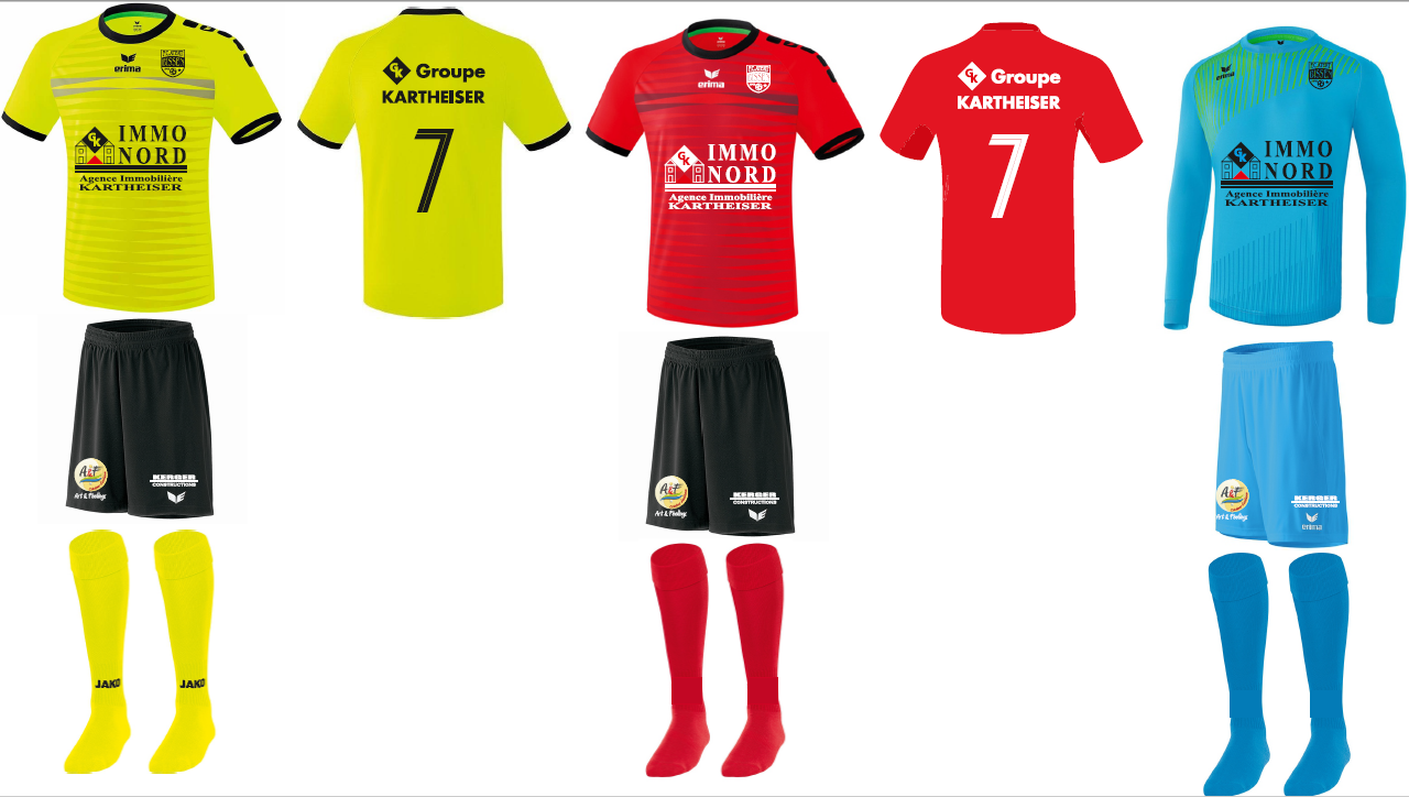 Uniformen vun eiser 1. Equipe vir Saison 2020-2021