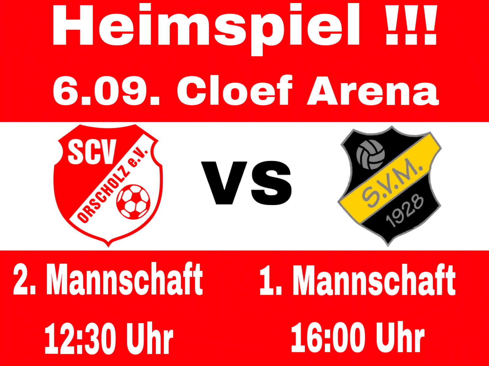 Endlich wieder Fußball, endlich wieder SCV Endlich wieder Fußball, endlich wieder SCV