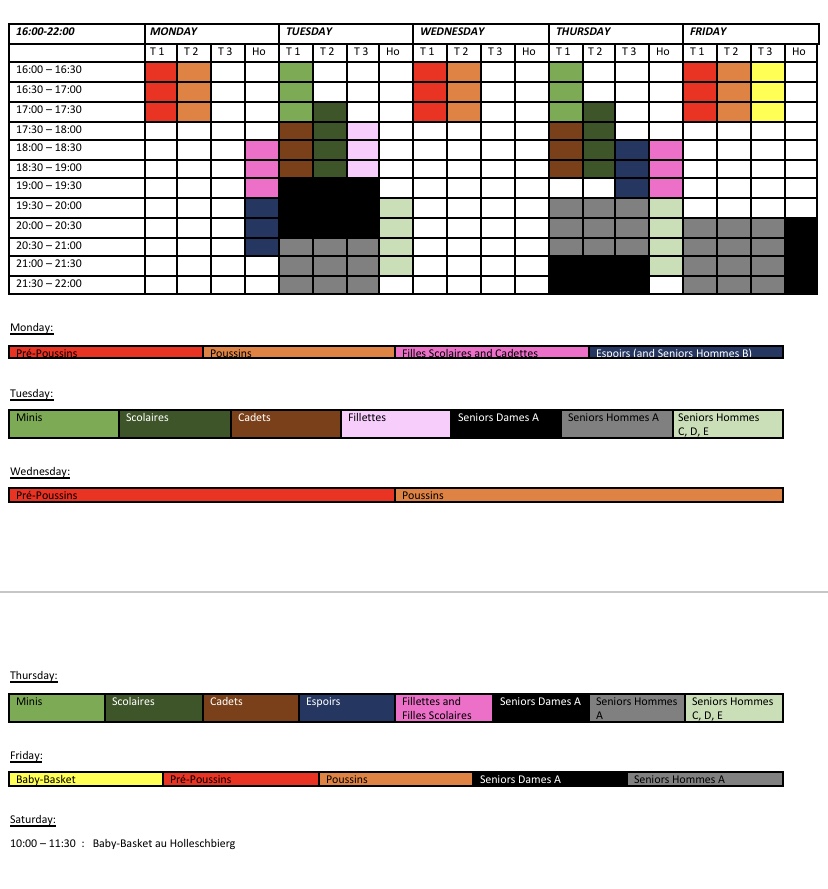Training Saison 2020/21