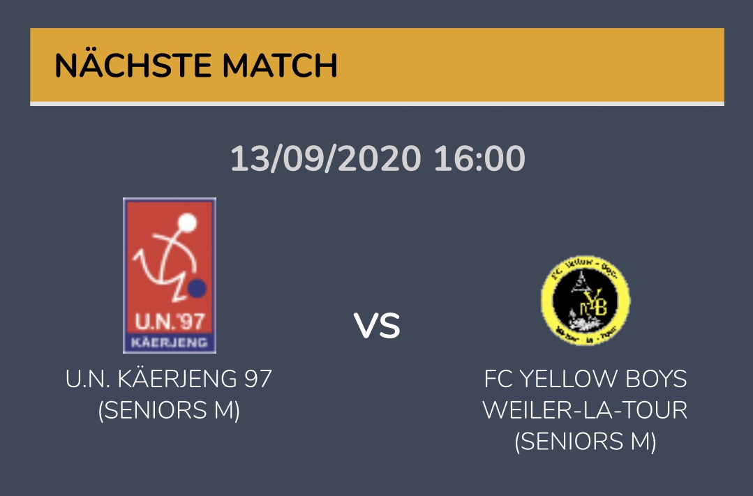 Kommt all Muer eis 1 Equipe op Käerjeng ënnerstëtzen