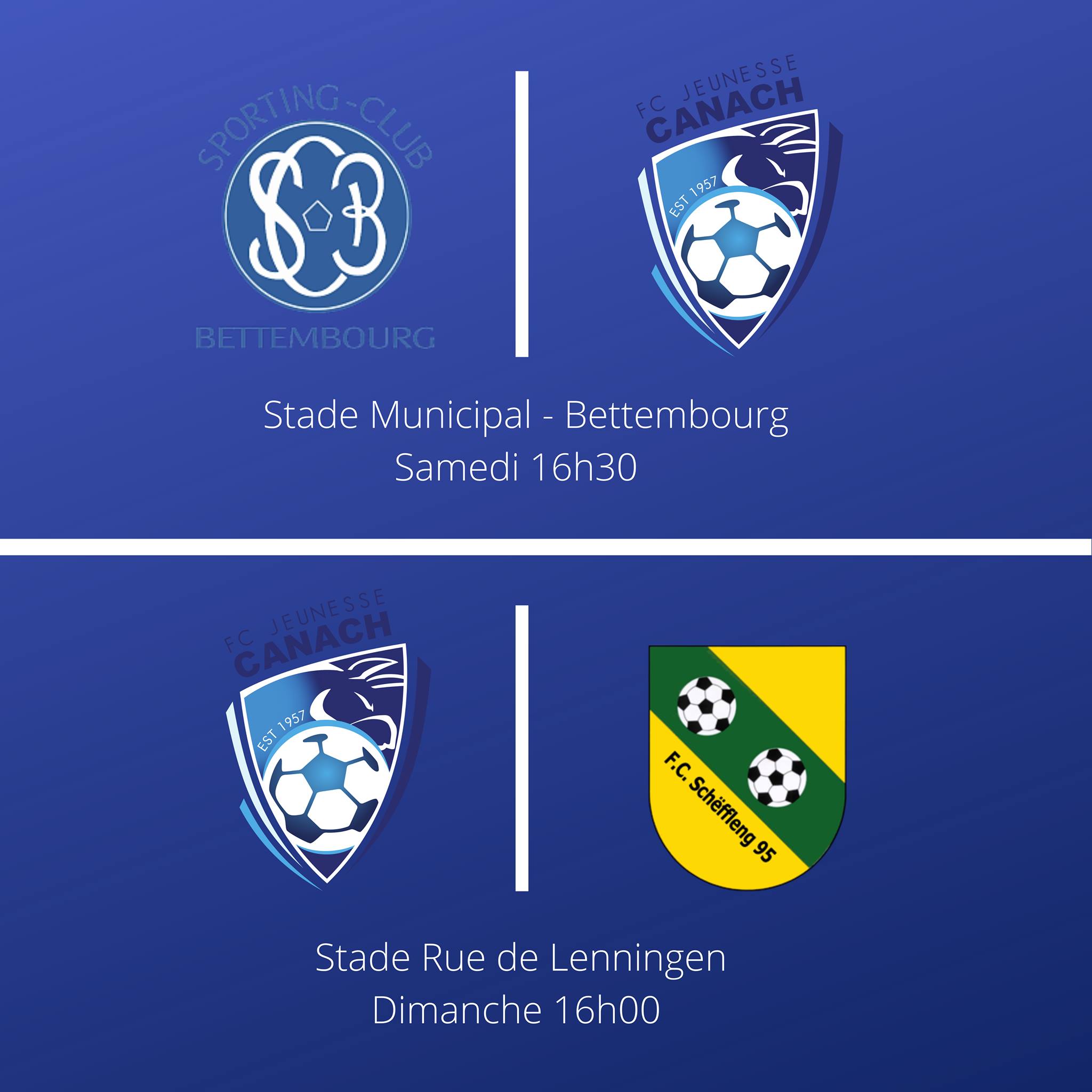 Le programme du weekend: