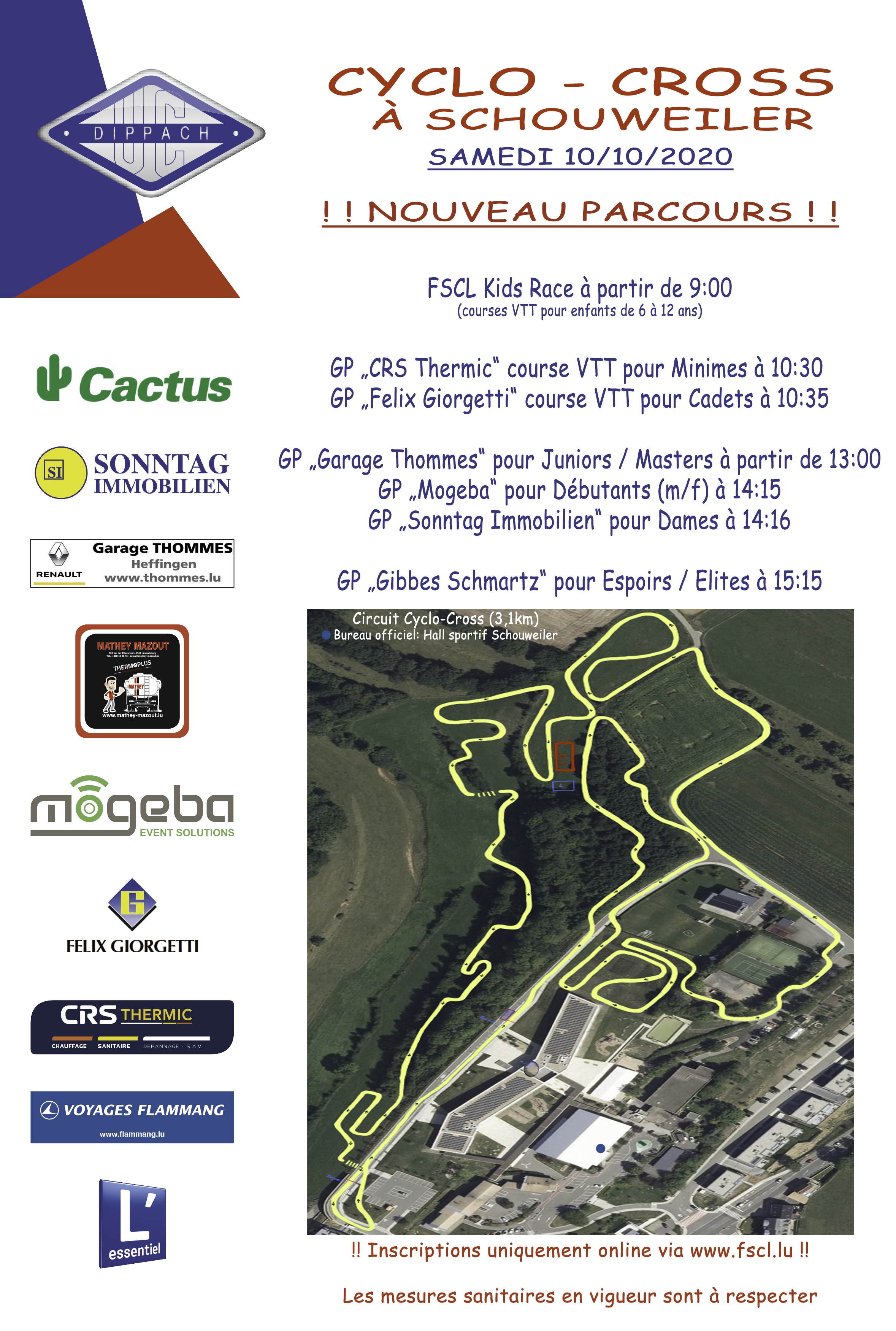 Cyclo-Cross den 10/10/2020 zu Schuller Cyclo-Cross den 10/10/2020 zu Schuller