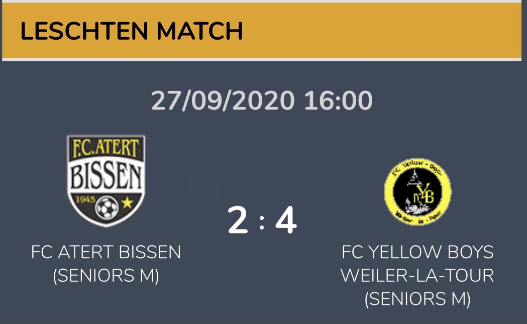 Weiler gewënnt zu Bissen...