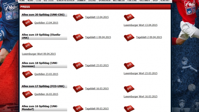 Presseberichter zum 20 Spilldag...