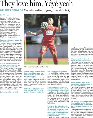 Interview avec Yordann YEYE