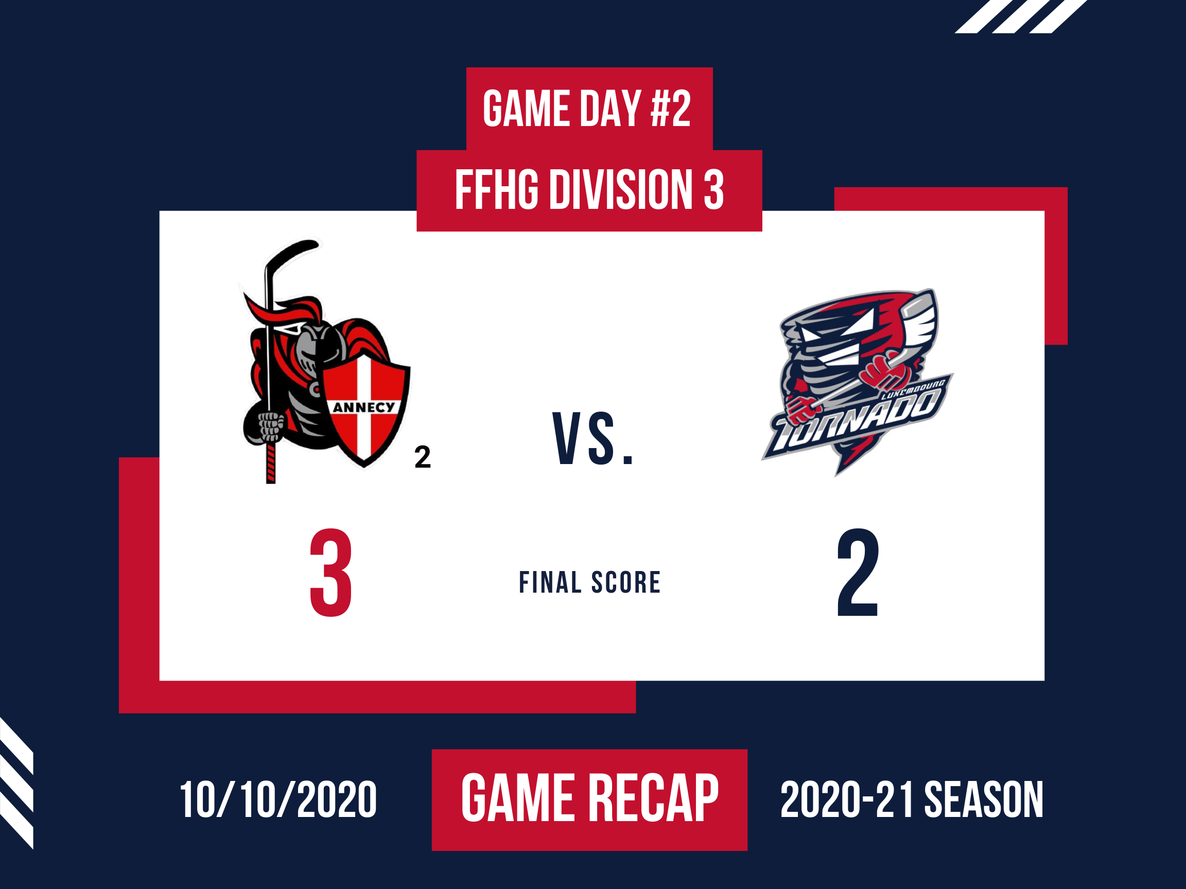 First away game, second loss - Tornado falls to Annecy 2