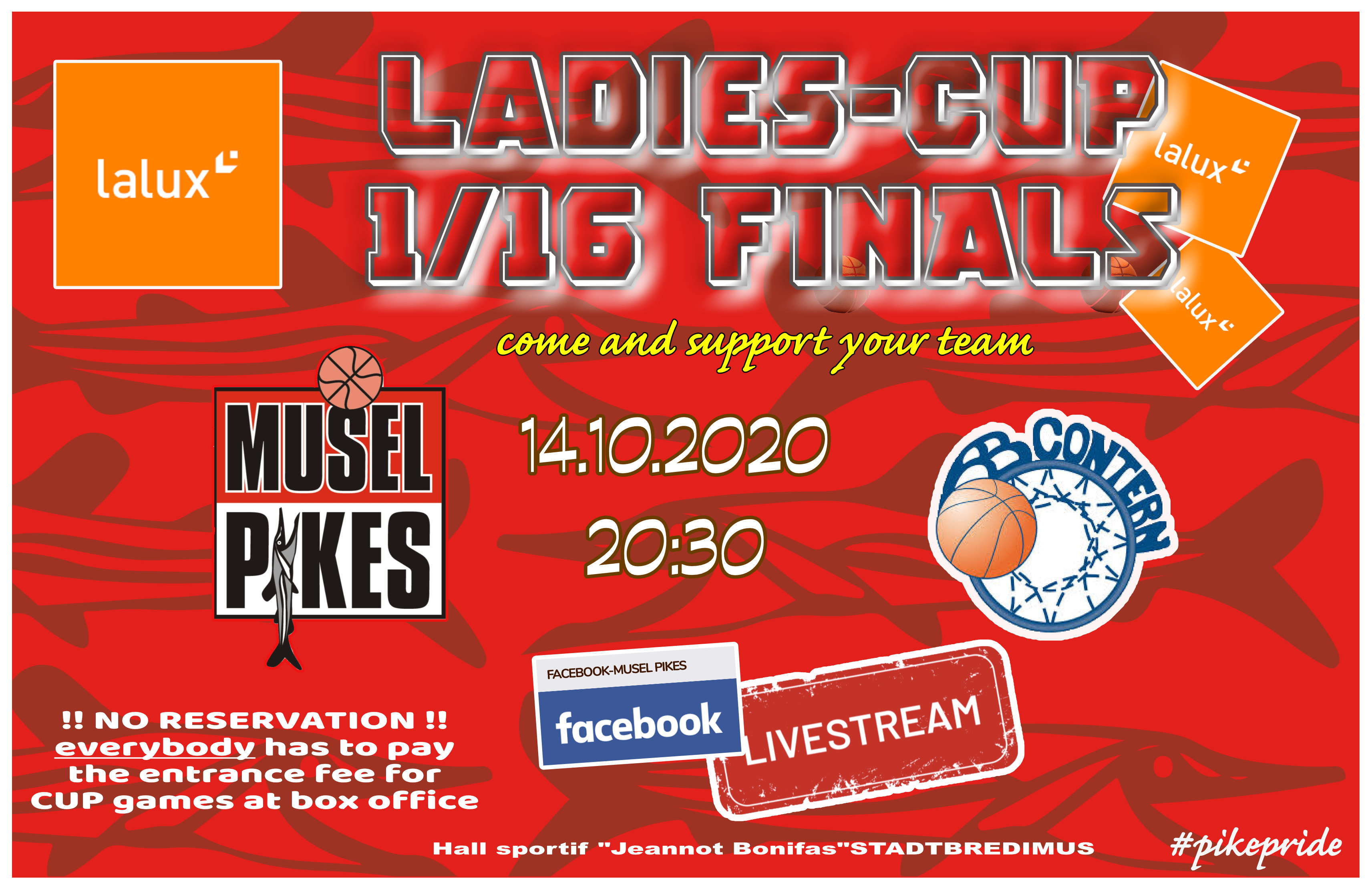 LaLux Ladiers Cup game Musel Pikes-AB Contern LaLux Ladiers Cup game Musel Pikes-AB Contern
