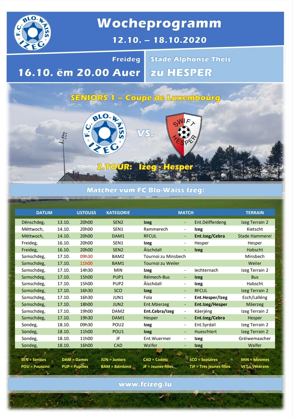 WOCHEPROGRAMM VUM 12.10. BIS DEN 18.10. - UPDATE! WOCHEPROGRAMM VUM 12.10. BIS DEN 18.10. - UPDATE!