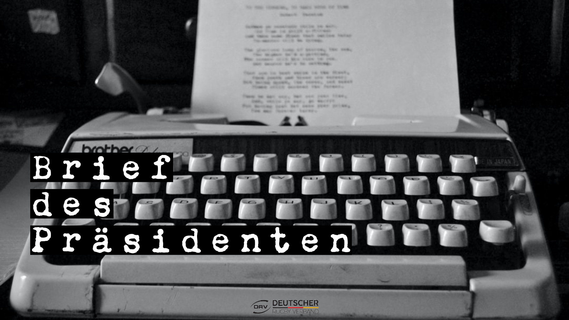 Brief des Präsidenten Harald Hees zum einjährigen Dienstjubiläum Brief des Präsidenten Harald Hees zum einjährigen Dienstjubiläum