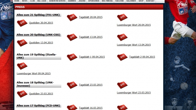 Presseberichter zum 21 Spilldag...