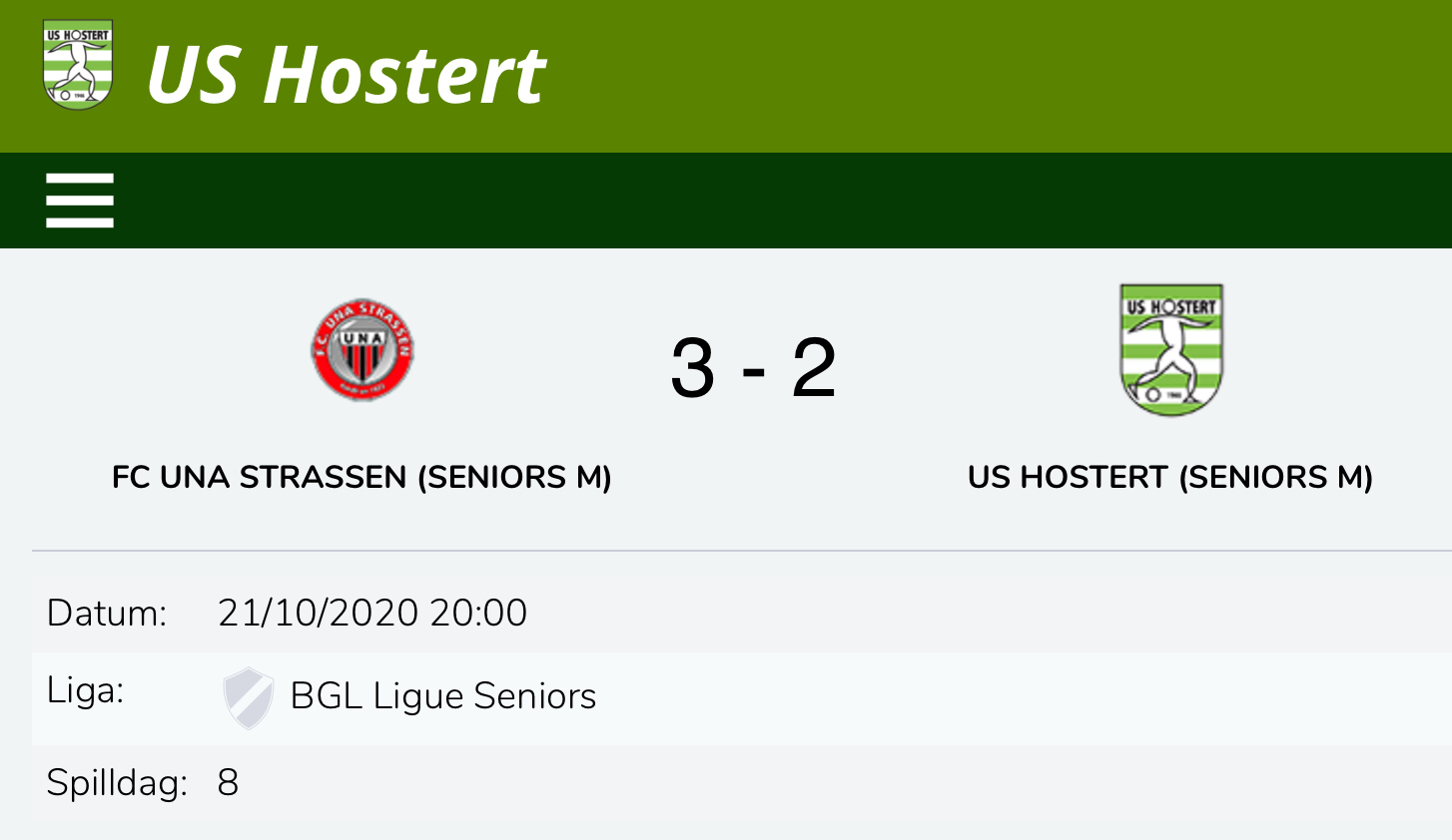 L’USH perd 2-3 à Strassen