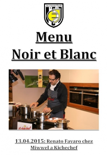 Menu Noir et Blanc