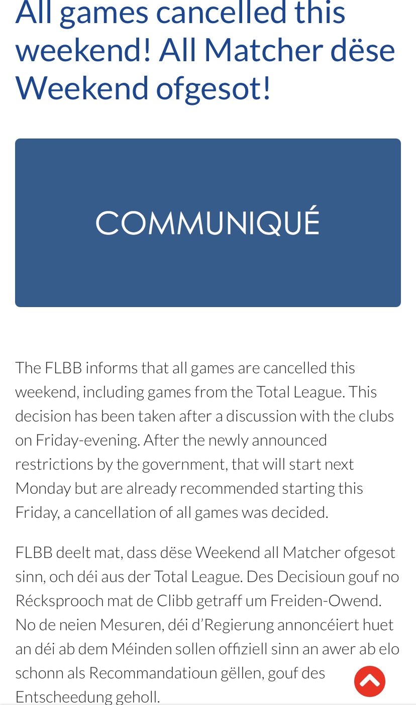 All Matcher vun dësem Weekend ofgesoot!