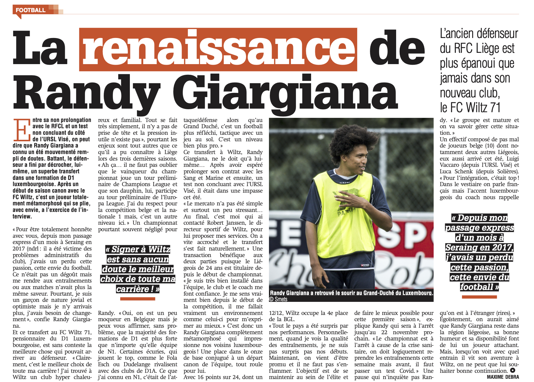 Interview: Randy Giargiana, unsere Nummer 26! Interview: Randy Giargiana, unsere Nummer 26!