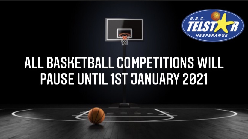 All basketball competitions will pause until 1st January 2021