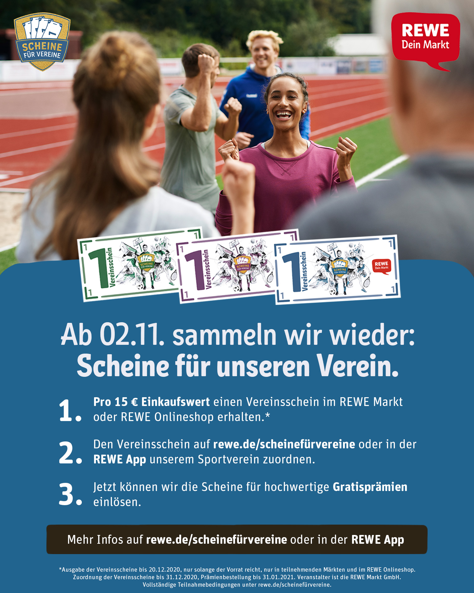 Mitmachen und Scheine für Vereine sammeln!