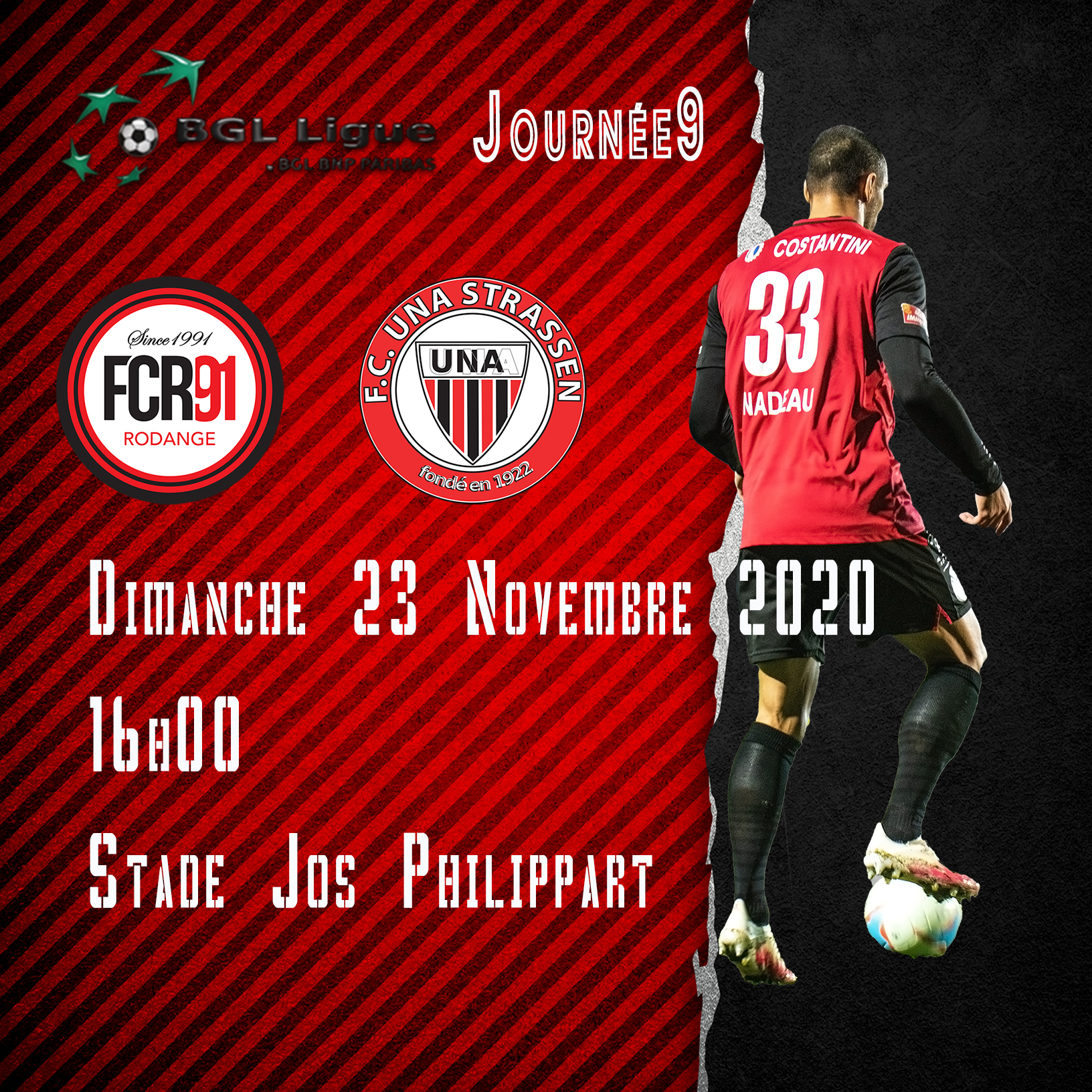 FC Rodange 91 - FC Una Strassen