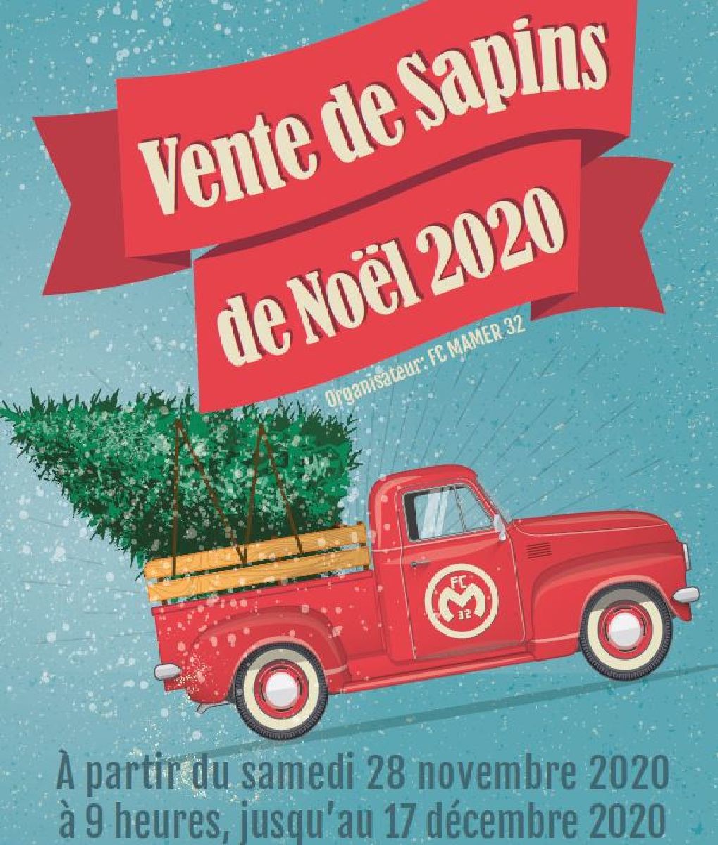 FC MAMER 32: vente de sapins de Noël 2020