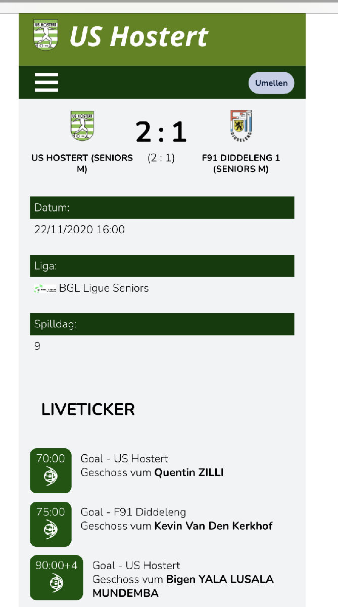 USH klappt den Leader F91 Diddeleng !