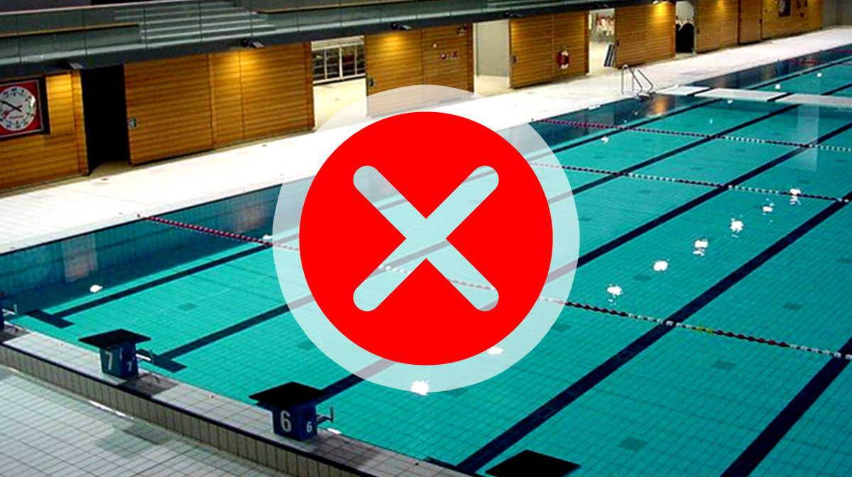 Piscine fermée, entrainements annulés Piscine fermée, entrainements annulés