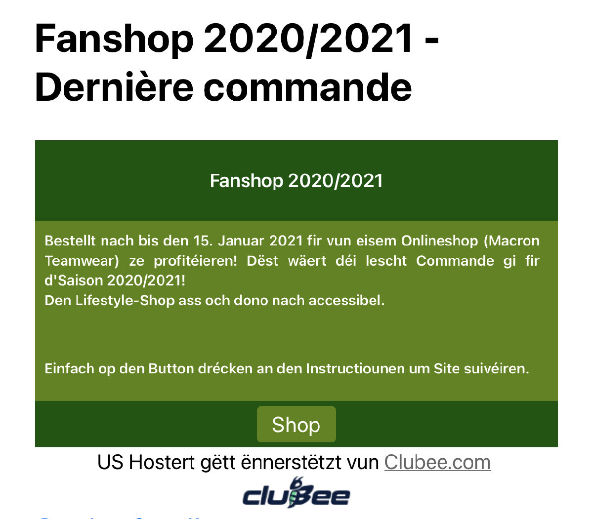 Eng flott Geschenkiddi fir Chrëchtdaag aus dem Fanshop vum US HOSTERT 