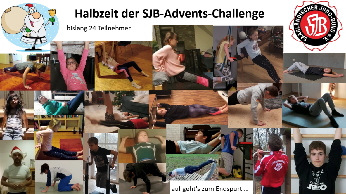 Judoka machen begeistert bei Advents-Challenge mit Judoka machen begeistert bei Advents-Challenge mit