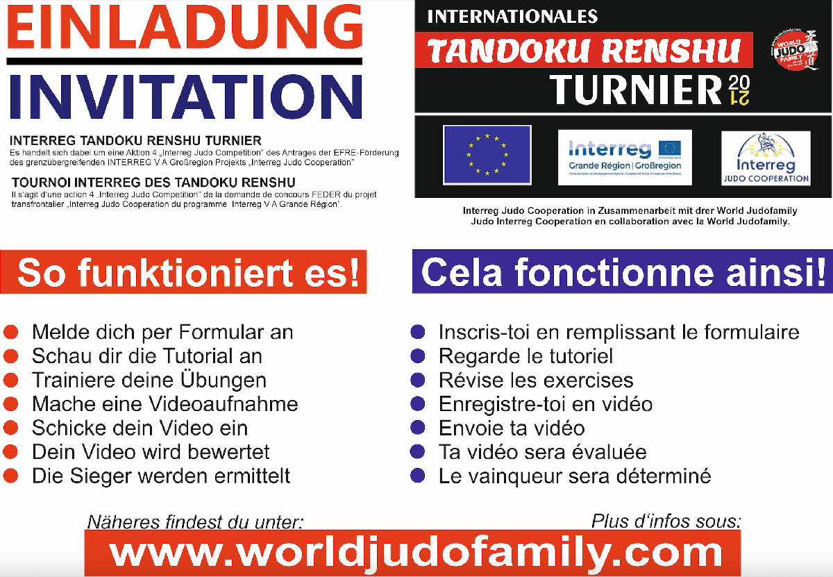 Interreg Judo Tandoku Renshu Competition 2021 Interreg Judo Tandoku Renshu Competition 2021